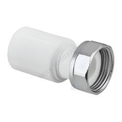 Штуцер PP-R комбинированный белый Дн 20х1/2" с накидной гайкой RTP (РосТурПласт) 28190