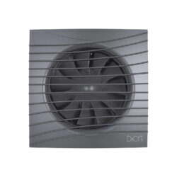 Вентилятор накладной D100 с обратным клапаном Dark gray metal DICITI SILENT 4C