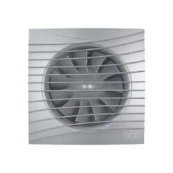 Вентилятор накладной D100 с обратным клапаном Gray metal DICITI SILENT 4C