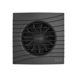 Вентилятор накладной D100 с обратным клапаном Matt black DICITI SILENT 4C