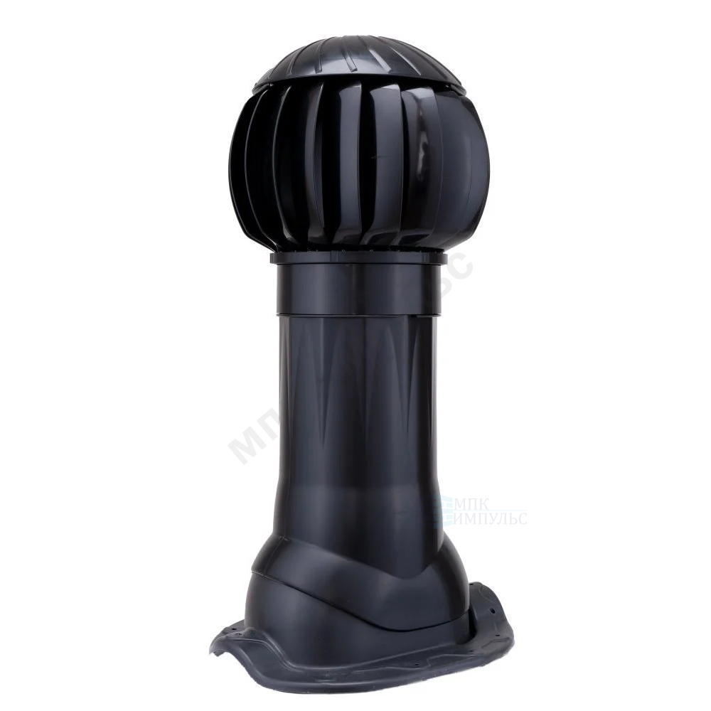 Комплект вентиляционный для металлочерепицы Monterrey D160 Black пластик ERA RRTV+M 160
