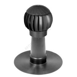 Аэратор для кровли D160 Black пластик ERA Aero 160