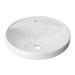 Умывальник врезной Art 43 1 отверстие под смеситель по центру белый Sanita Luxe WB.IN/Art/43-C/WHT.G/S1