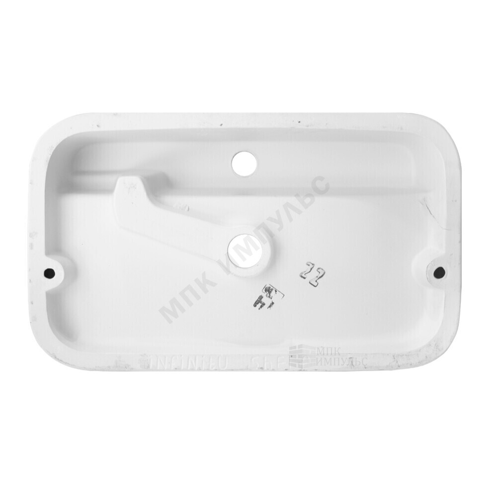 Умывальник мебельный Infinity SLF 60 1 отверстие под смеситель по центру белый Sanita Luxe WB.CT/Infinity/60-C.Shelf/WHT.G/S1 — изображение 3