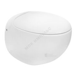 Унитаз подвесной горизонтальный выпуск с сиденьем дюропласт микролифт белый Ringo Rimless Sanita Luxe WC.WH/Ringo/DM.Rim/WHT.G/S1