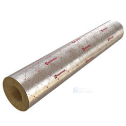 Цилиндр вырезной минеральная вата ROCKWOOL 80 кашированный армированной фольгой 20/25 L=1м ROCKWOOL 331931