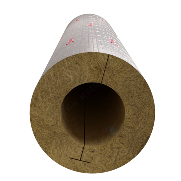 Цилиндр вырезной минеральная вата ROCKWOOL 80 кашированный армированной фольгой 30/25 L=1м ROCKWOOL 331934 — изображение 3