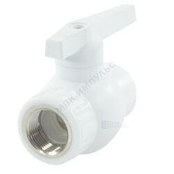 Кран шаровой PP-R комбинированный белый Дн 32х1" Ру25 ВР VALFEX 10144132