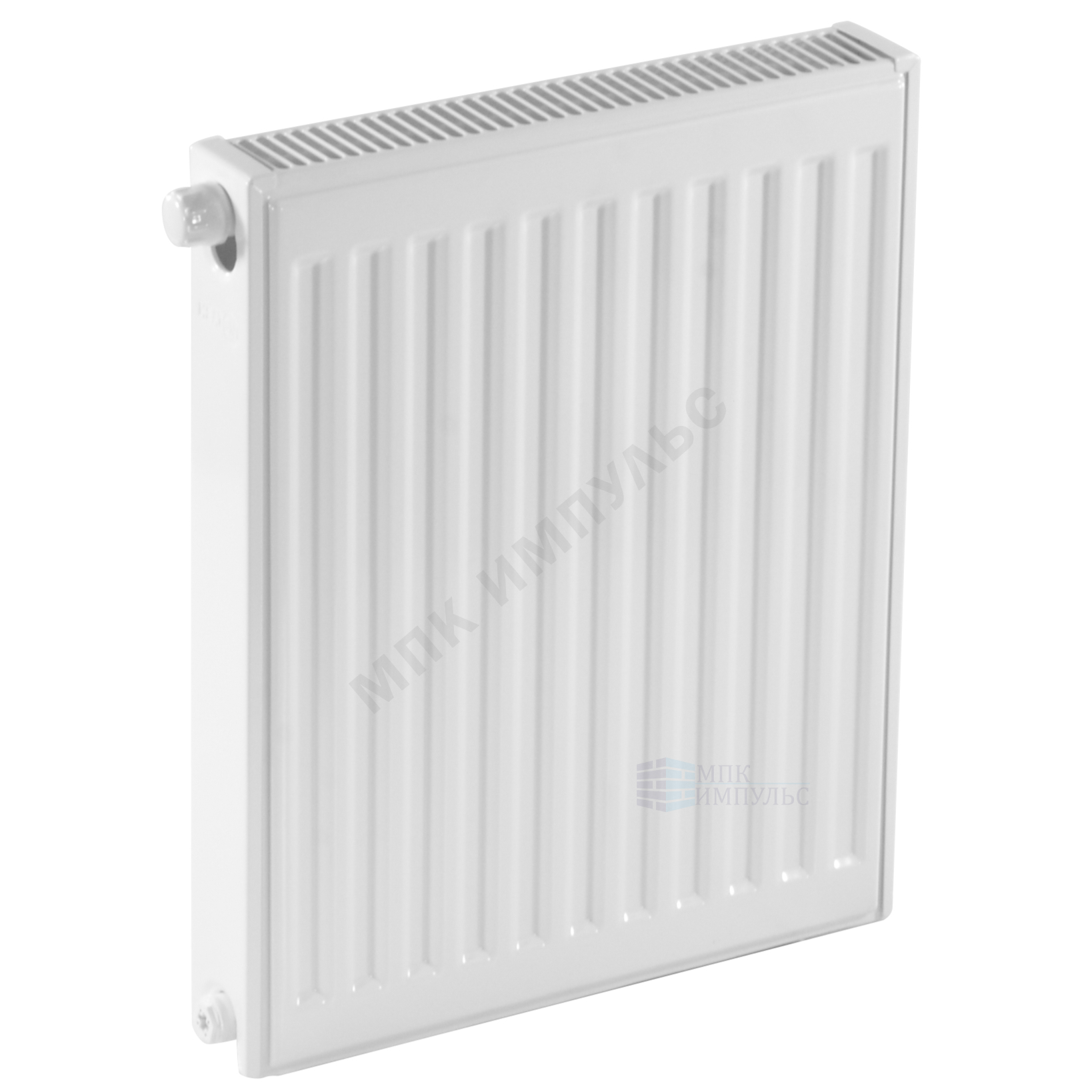 Радиатор стальной панельный Ventil Compact VC тип 21 500х500 Qну=867 Вт ниж/п в комплекте кронштейн. встроенный вентиль RAL 9016 (белый) Heaton Plus — изображение 3