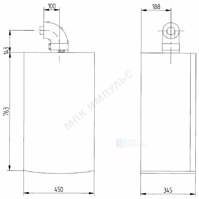 Котел настенный газовый конвекционный 31 кВт одноконтурный LUNA-3 1.310 Fi BAXI CSE45531366 — изображение 2