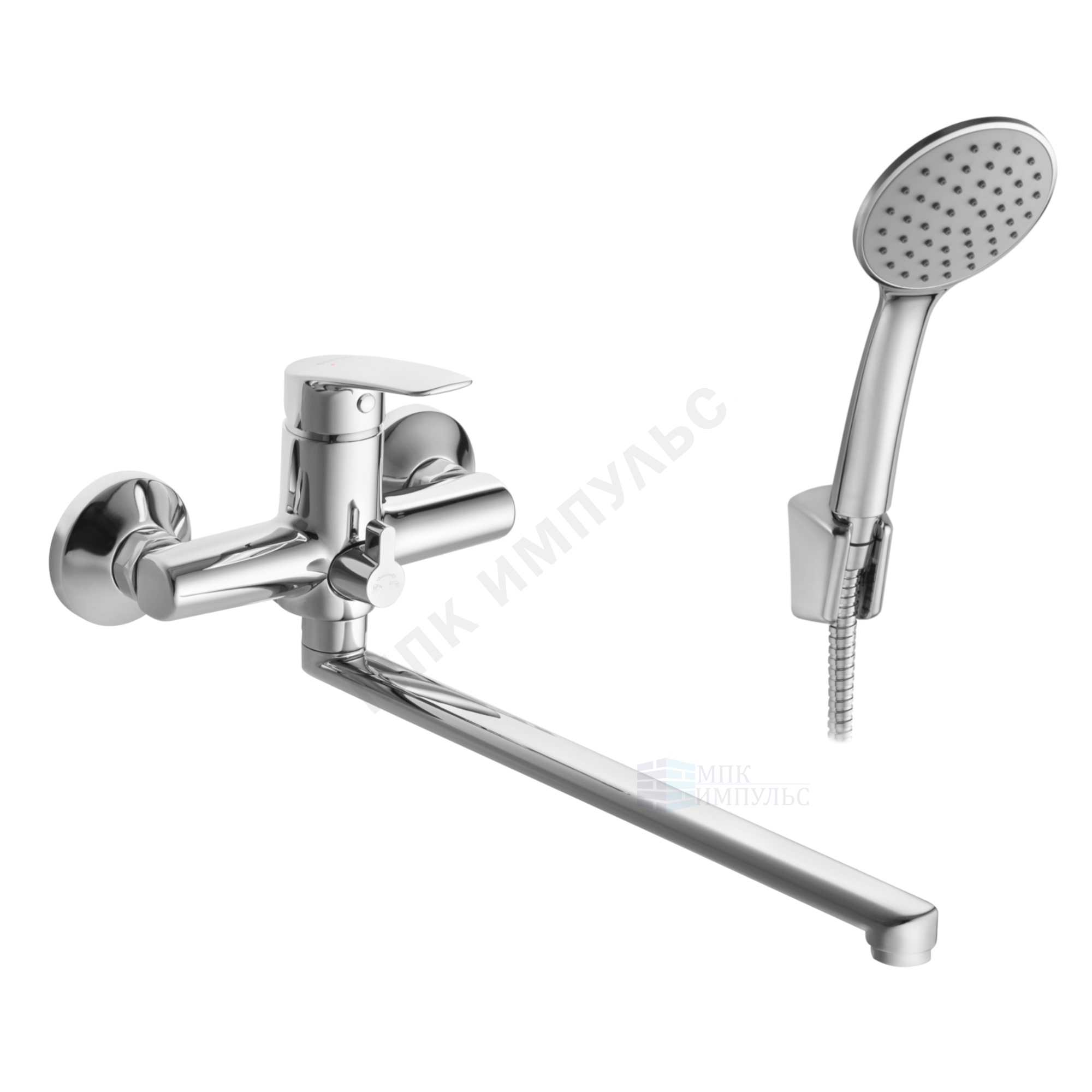 Смеситель для ванны с душем одноручный хром Марион Santek WH5A12006C001