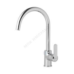 Смеситель для кухонной мойки ручка сбоку одноручный хром Линдос Santek WH5A41008C001