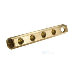 Коллектор латунь 3/4" ВР/ВР на 7 вых 3/8" ВР м/о 40мм Апогей 422629