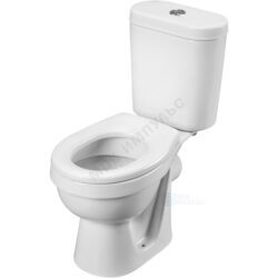 Унитаз-компакт детский горизонтальный выпуск нижний подвод с арматурой 1/реж слив кнопка с сиденьем полипропилен белый Каспер Santek 1.WH50.1.741