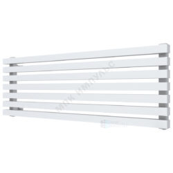 Радиатор трубчатый QUADRUM 40 H 1-1500 6 секций без т/клапана с нижней подводкой разнесенное ВР G 1/2" с кронштейнами RAL1Т104S9016 белый муар КЗТО