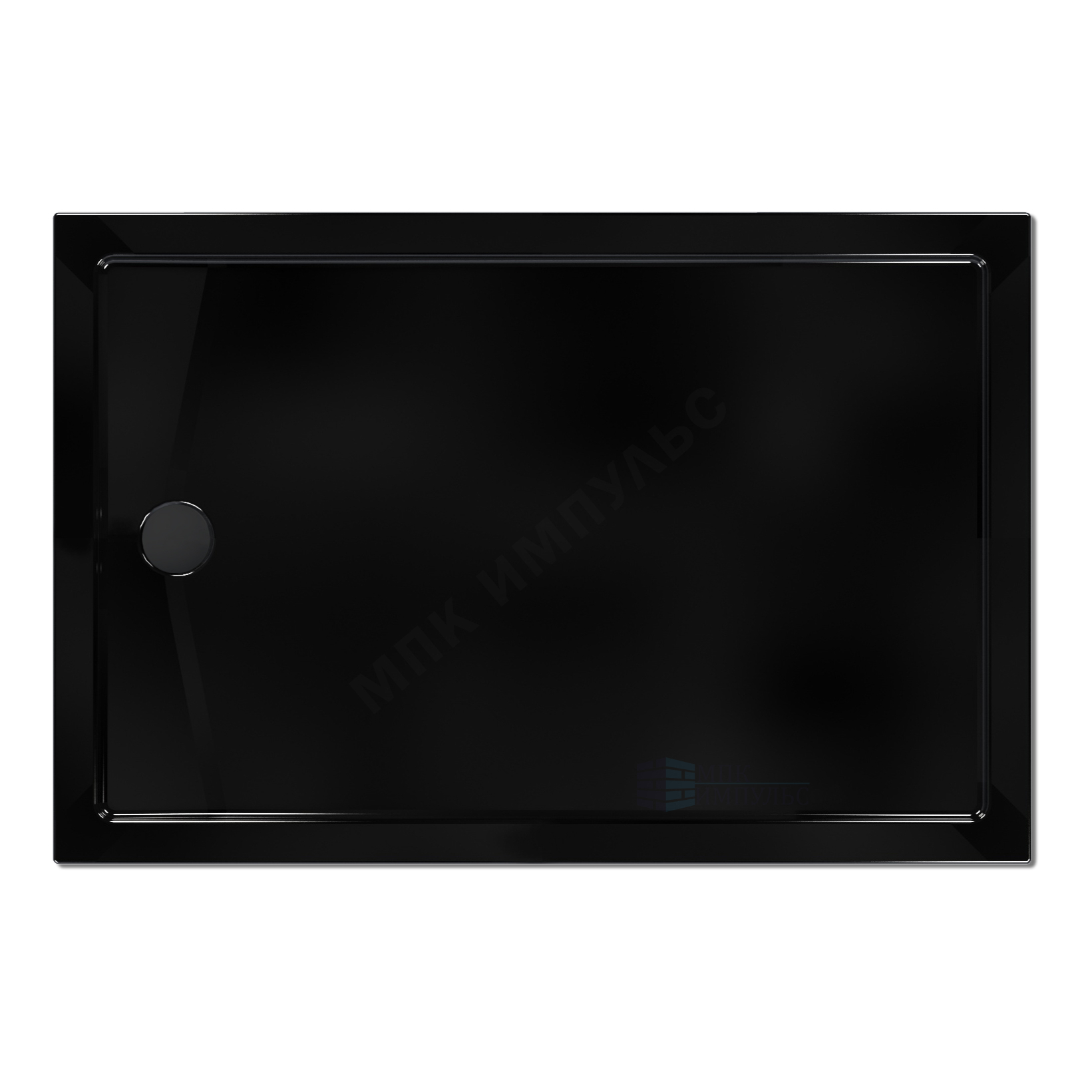 Поддон душевой акриловый прямоугольный Universal PRO BLACK N 1200х800х130 черный МетаКам АПS_014443 — изображение 3