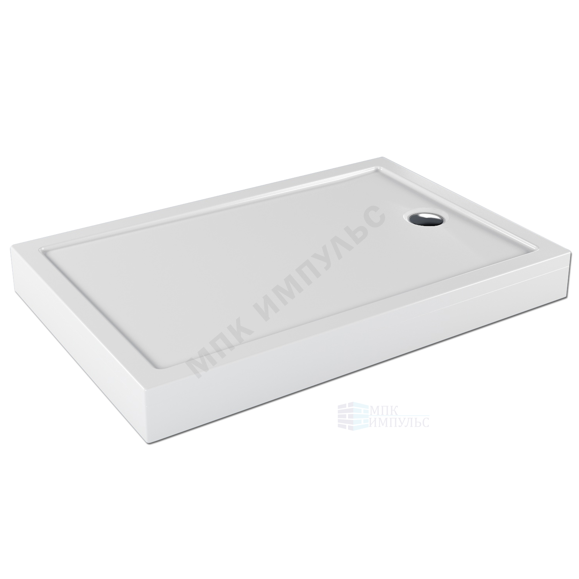 Поддон душевой акриловый прямоугольный Universal PRO N 1200х800х130 белый МетаКам АПS_014441