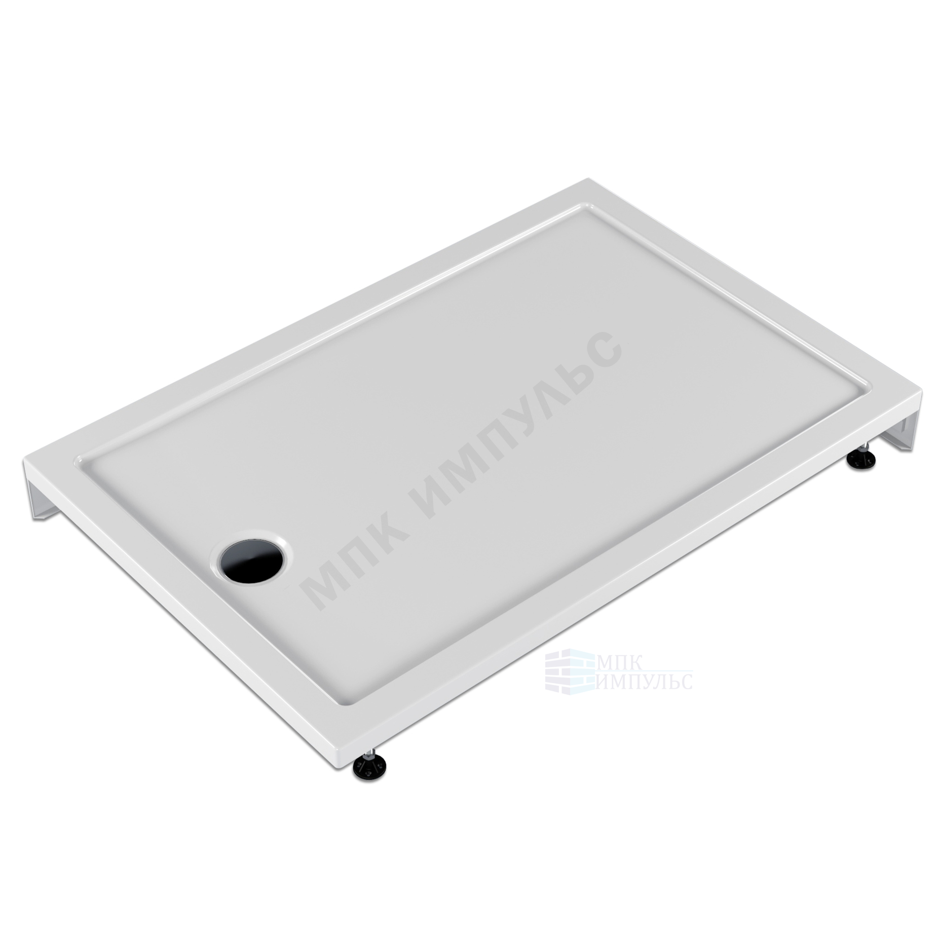 Поддон душевой акриловый прямоугольный Universal PRO N 1200х800х130 белый МетаКам АПS_014441 — изображение 2