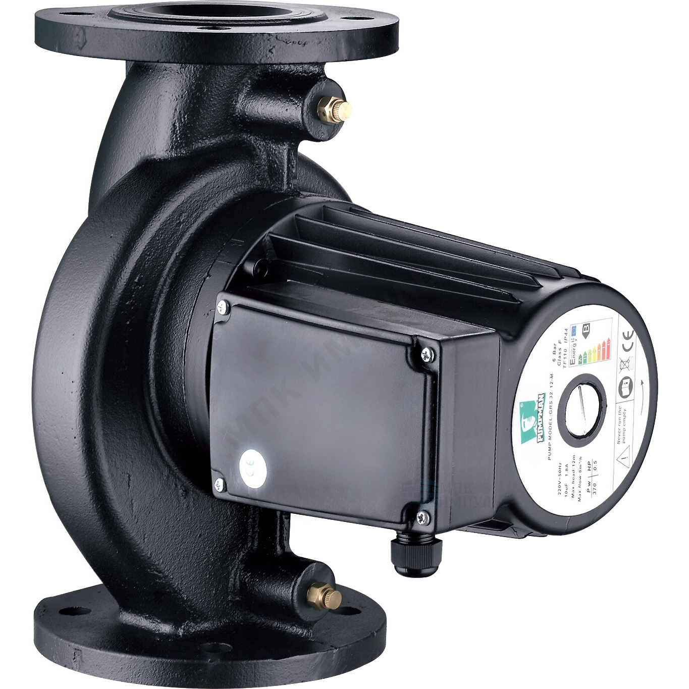 Насос циркуляционный с мокрым ротором PN10 3х380В/50 Гц PUMPMAN GRS 40/10F