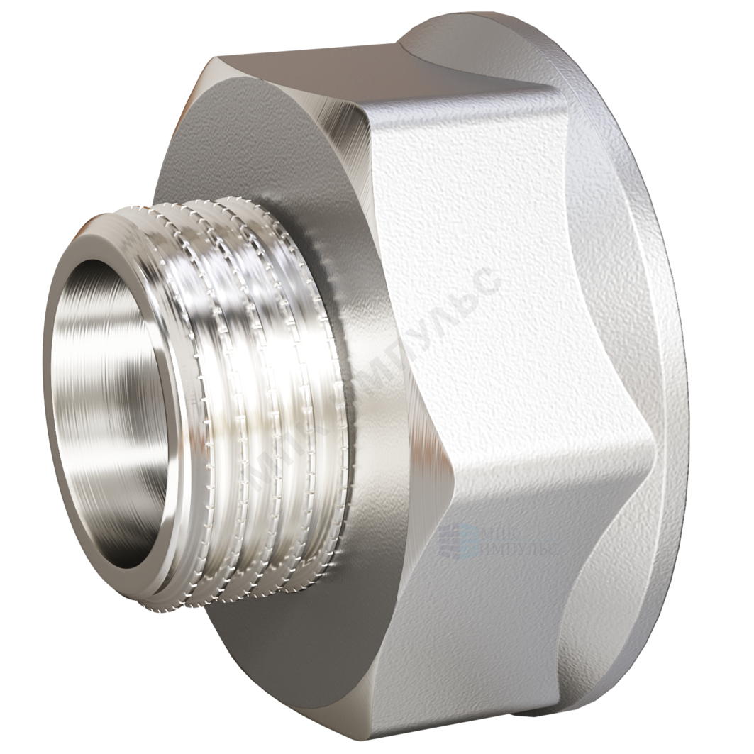 Переход латунь никель реборда Ду 20х15 (3/4"х1/2") ВР/НР LD LD.67.509.20х15