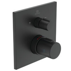 Смеситель встраиваемый для душа термостат черный Ideal Standard A1000NUSTC
