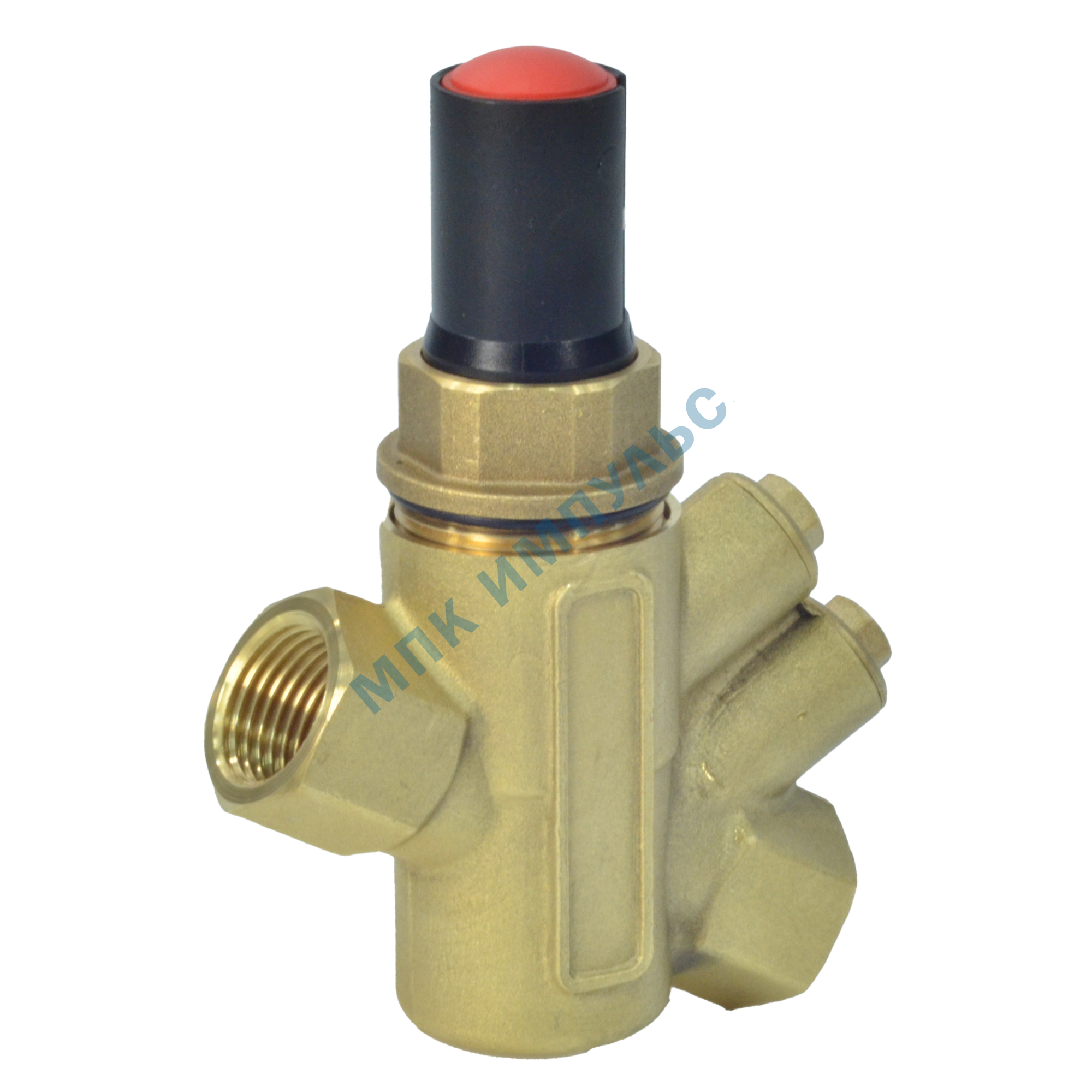 Клапан балансировочный автомат латунь R206A Ду 15 G1/2" A Ру25 ВР 0.27612 - 0.8244 м3/ч без ниппелей Giacomini R206AY013