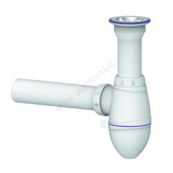 Сифон для умывальника бутылочный 1 1/2"x40 с прямой трубкой 40 литой выпуск с нержавеющей решёткой Unicorn A110