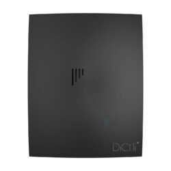 Вентилятор накладной пластик D100 с обратным клапаном Matt black DICITI BREEZE 4C