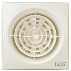 Вентилятор накладной пластик D125 с обратным клапаном Ivory DICITI AURA 5C