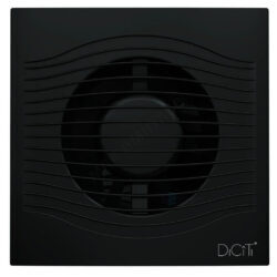 Вентилятор накладной пластик D100 с обратным клапаном Matt black DICITI SLIM 4C