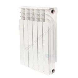 Радиатор биметаллический Корвет 500*100 10 секций Qну=1980 Вт с т/клапаном М30х1,5 ниж/п прав RAL 9016 (белый) Русский Радиатор RRC500*100BM10NP