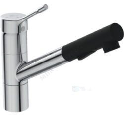 Смеситель для кухонной мойки одноручный с выдвижным изливом хром CERALOOK Ideal Standard BC297AA
