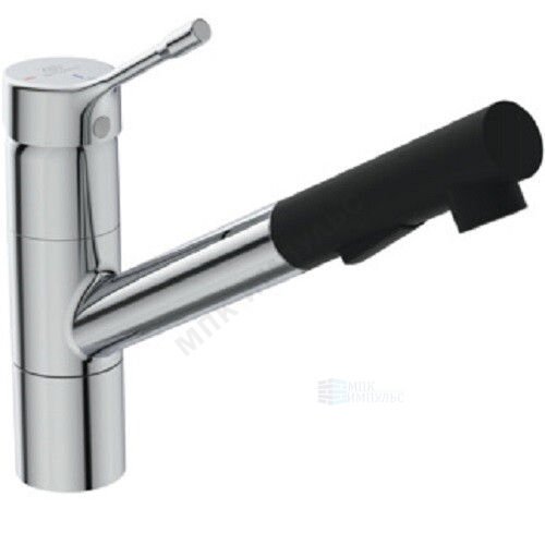 Смеситель для кухонной мойки одноручный с выдвижным изливом хром CERALOOK Ideal Standard BC297AA