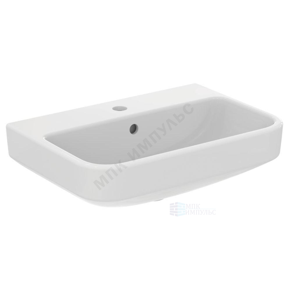 Умывальник подвесной i.life S 55 1 отверстие под смеситель по центру белый Ideal Standard T458401