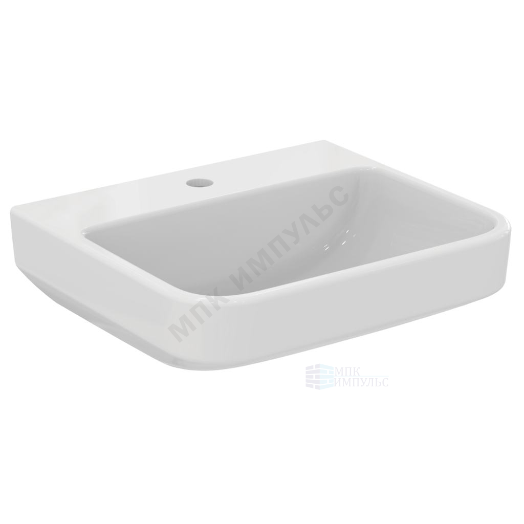 Умывальник подвесной i.life B 50 1 отверстие под смеситель по центру белый Ideal Standard T534501