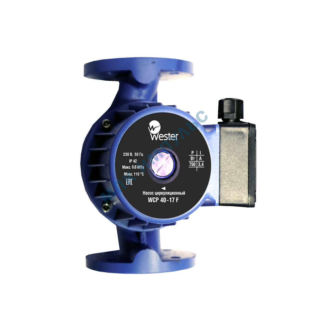 Насос циркуляционный с мокрым ротором WCP 50-12F PN6 230B/50Гц Wester 0-18-0086