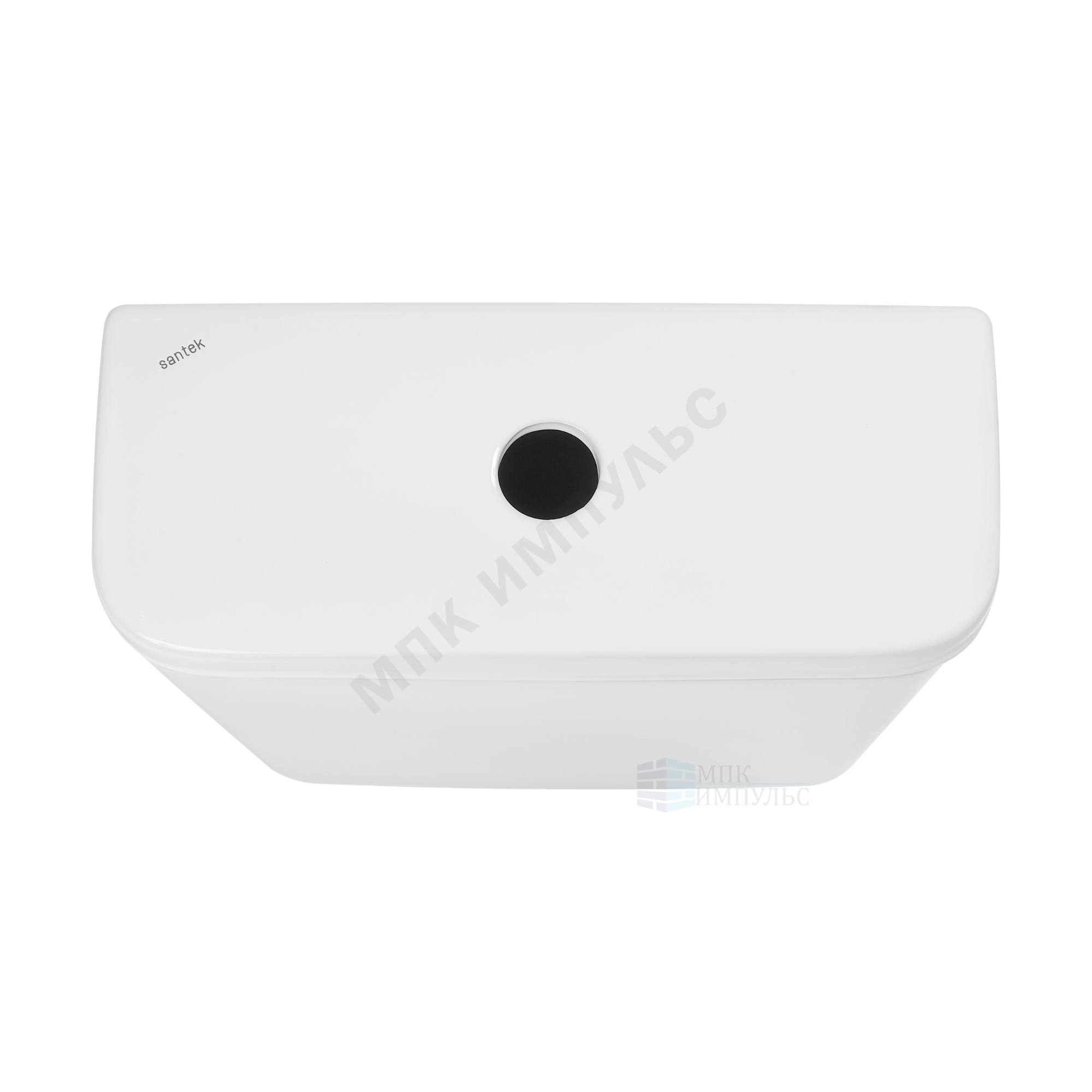 Бачок для унитаза нижний подвод без арматуры слив кнопка белый Нео Santek 1.WH30.2.189 — изображение 3
