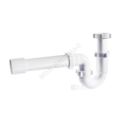 Сифон для кухонной мойки трубный 1 1/2"x40 с прямой трубкой без выпуска Орио S-40021