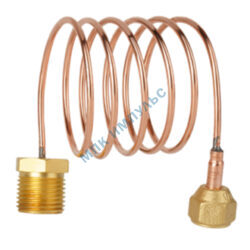 Трубка капиллярная медь ВР/НР G1/4"х1/2" L=1,0м ЭКОМЕРА КТ-1/4F-1/2G-1