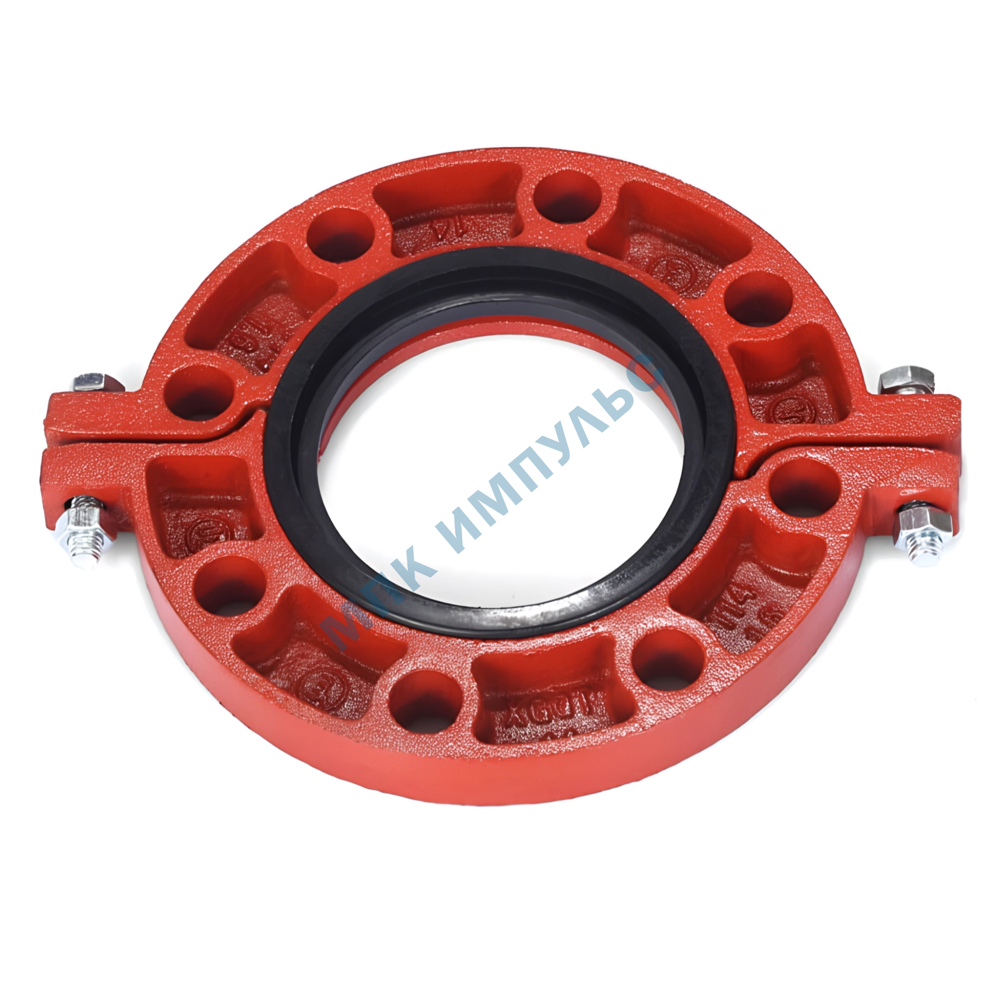 Фланец накидной разъемный грувлок ковкий чугун XGQT14 Ду80 (Дн89) Ру16 JIANZHI