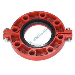 Фланец накидной разъемный грувлок ковкий чугун XGQT14 Ду100 (Дн114) Ру16 JIANZHI