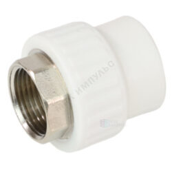 Муфта PP-R комбинированная белая Дн 75х2 1/2" ВР под ключ VALFEX 10134075