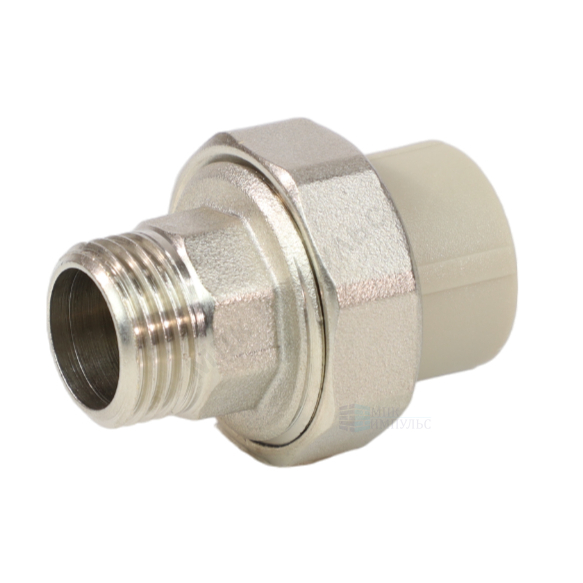 Муфта PP-R комбинированная разъемная серая Дн 32х1/2" НР VALFEX 10156215Г