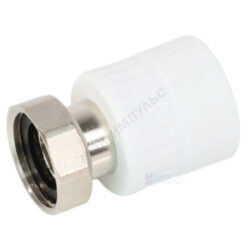 Муфта PP-R комбинированная белая Дн 25х1/2" с накидной гайкой VALFEX 10139225
