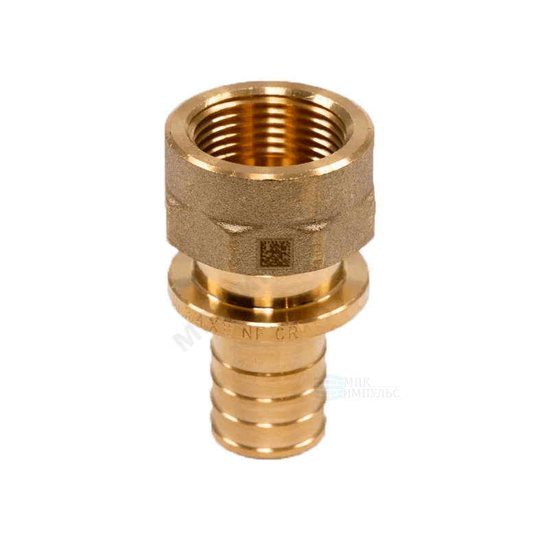 Муфта для PE-X труб аксиальная латунь Дн 32х3/4" ВР MX Рехау 11093321001