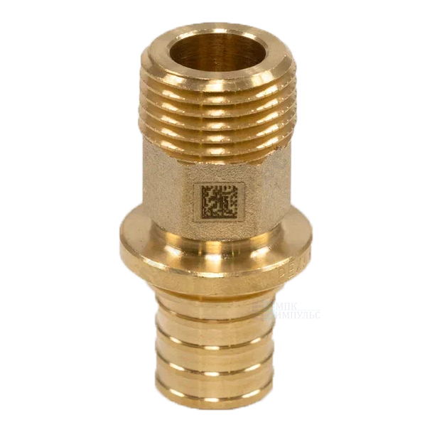 Муфта для PE-X труб аксиальная латунь Дн 16х1/2" НР MX Рехау 11096731001
