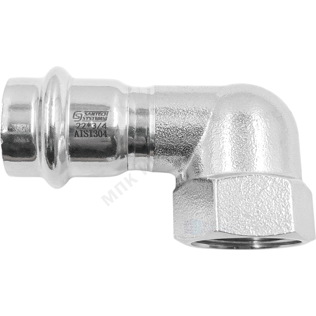 Угольник сталь нерж AISI 304 Дн 28х3/4" пресс/ВР FS121 SantechSystems
