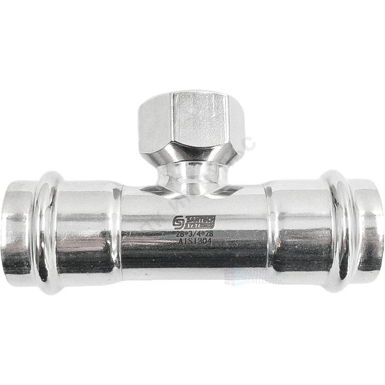 Тройник сталь нерж AISI 304 Дн 42х1 1/4"х42 пресс/ВР FS132 SantechSystems