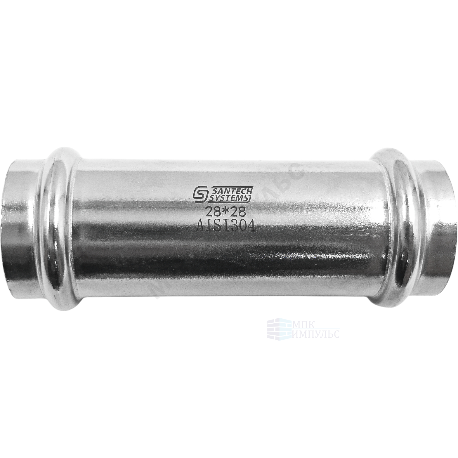 Муфта надвижная сталь нерж AISI 304 Дн 28 пресс FS142 SantechSystems