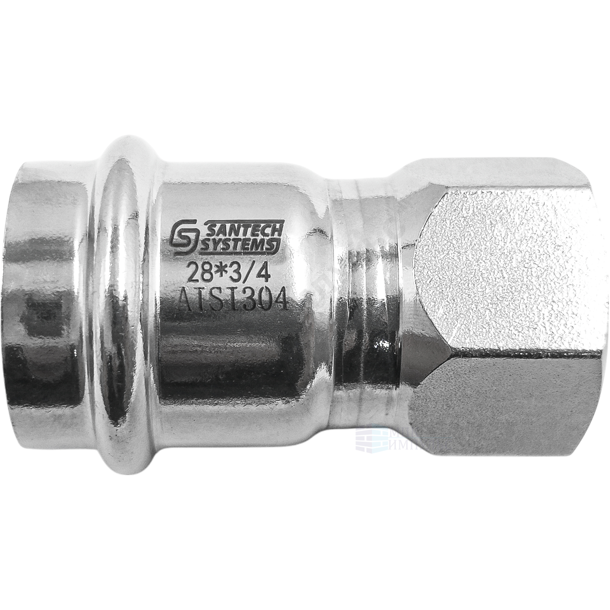 Муфта сталь нерж AISI 304 Дн 28х1" пресс/ВР FS144 SantechSystems